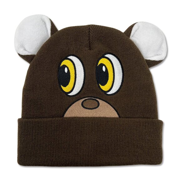 Kanye West Late Registration Bear Beanie With Ears - Picture 1 of 1
